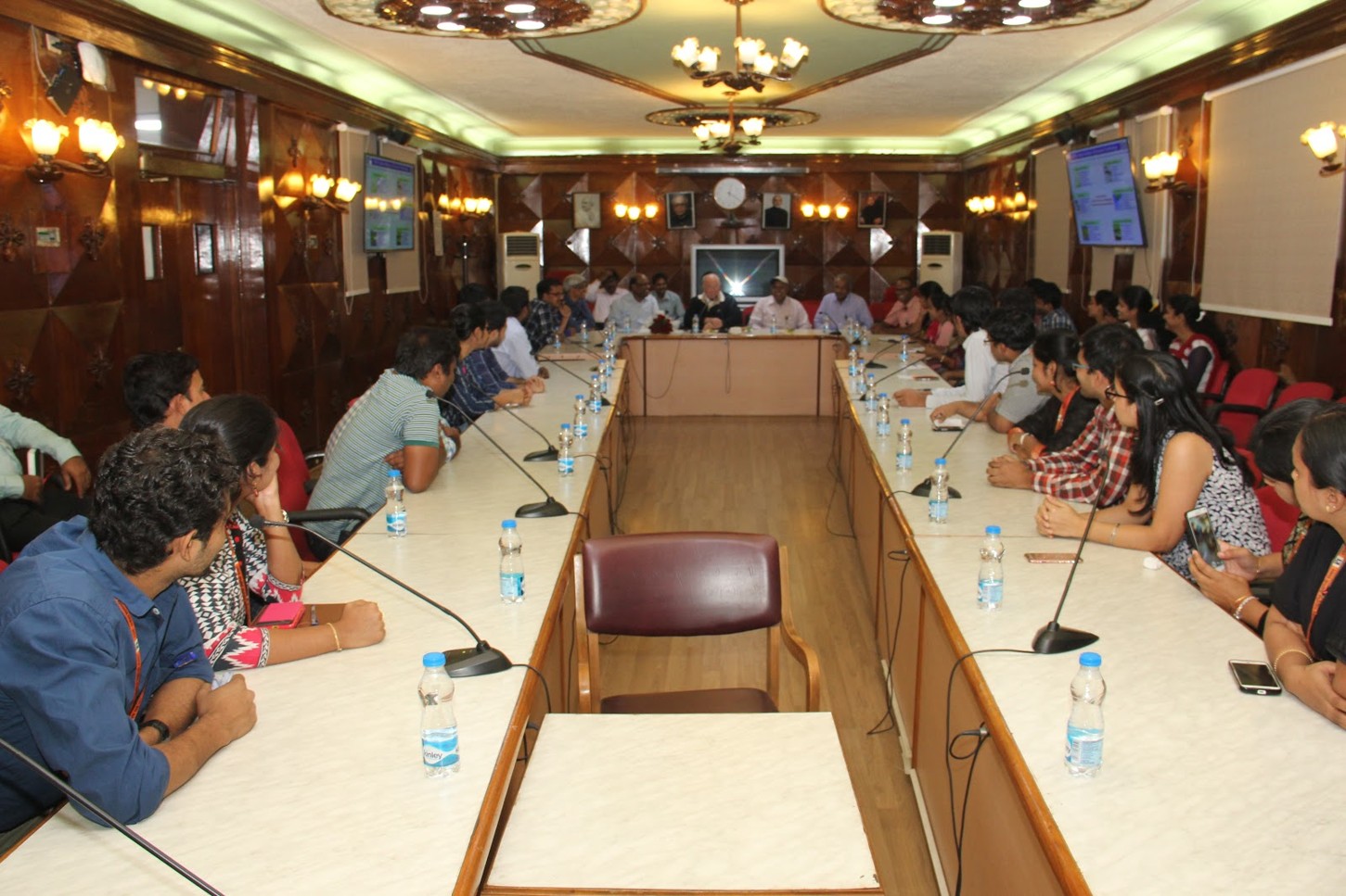 With Nobel laureate Prof. Kurt Wüthrich at CSIR-IICT 2017